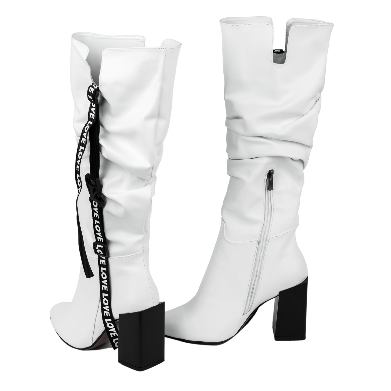 Women boots B036 - WHITE