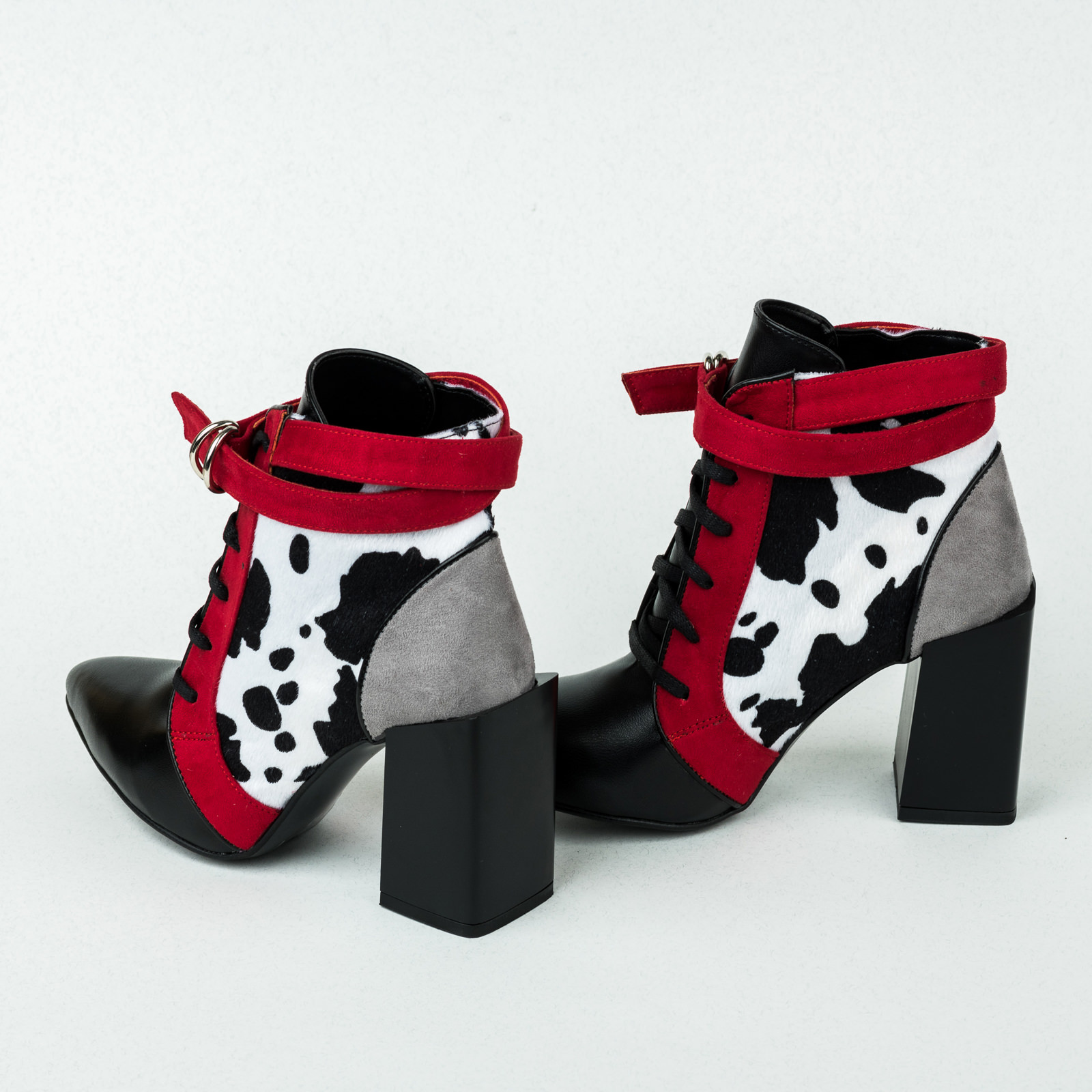 Women ankle boots B044 - RED
