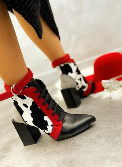Women ankle boots KORINA - RED