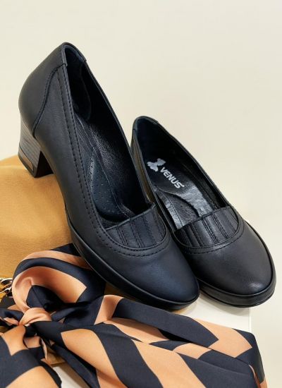 Leather stilettos and high-heels DANAH - BLACK