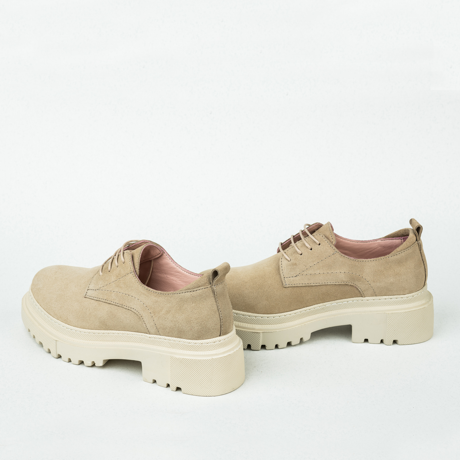 Leather shoes & flats B062 - BEIGE