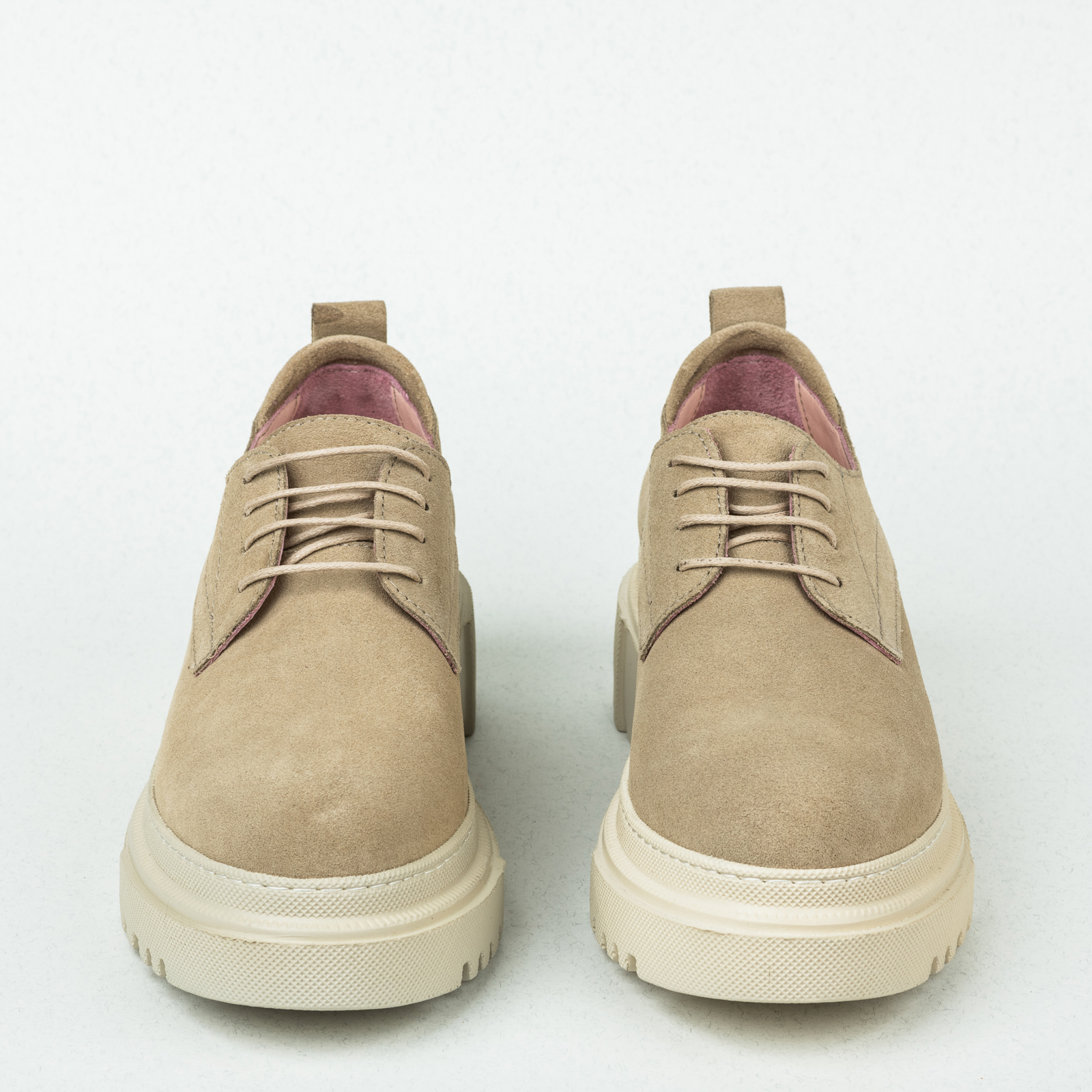Leather shoes & flats B062 - BEIGE