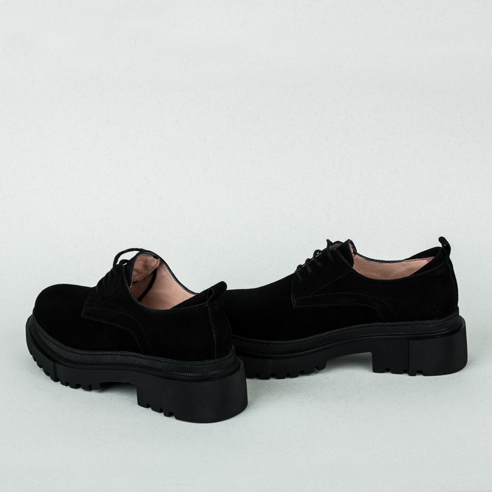 Leather shoes & flats B062 - BLACK