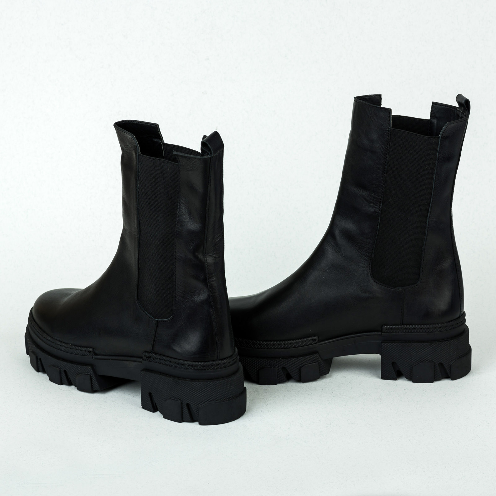 Women ankle boots B081 - BLACK