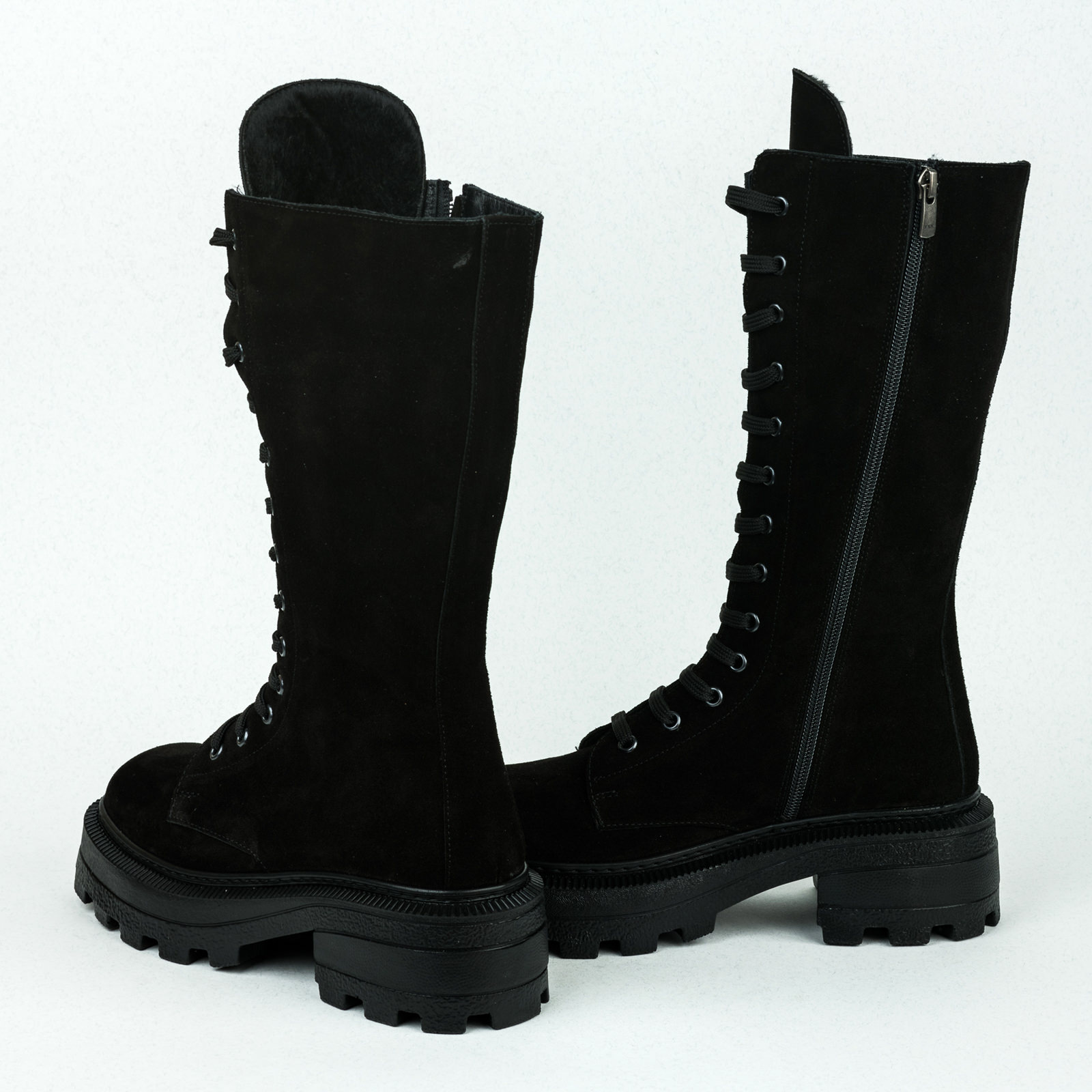 Leather WATERPROOF boots B091 - BLACK