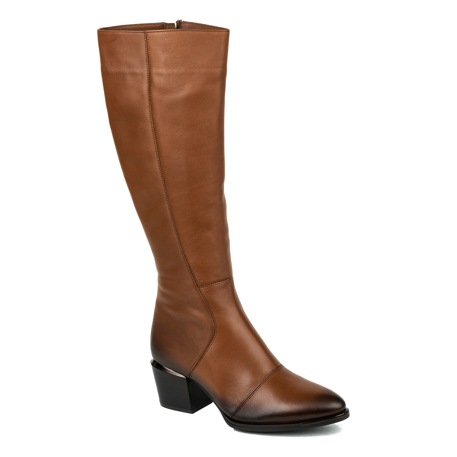 Leather boots B095 - CAMEL