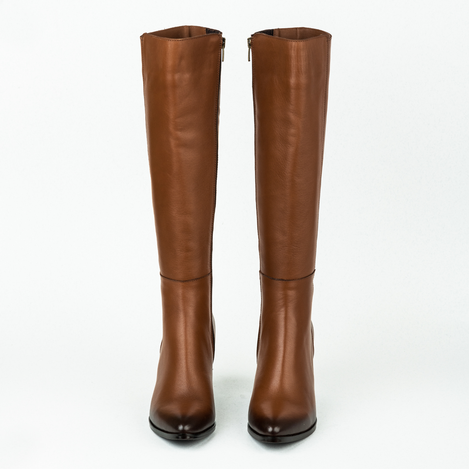 Leather boots B096 - CAMEL