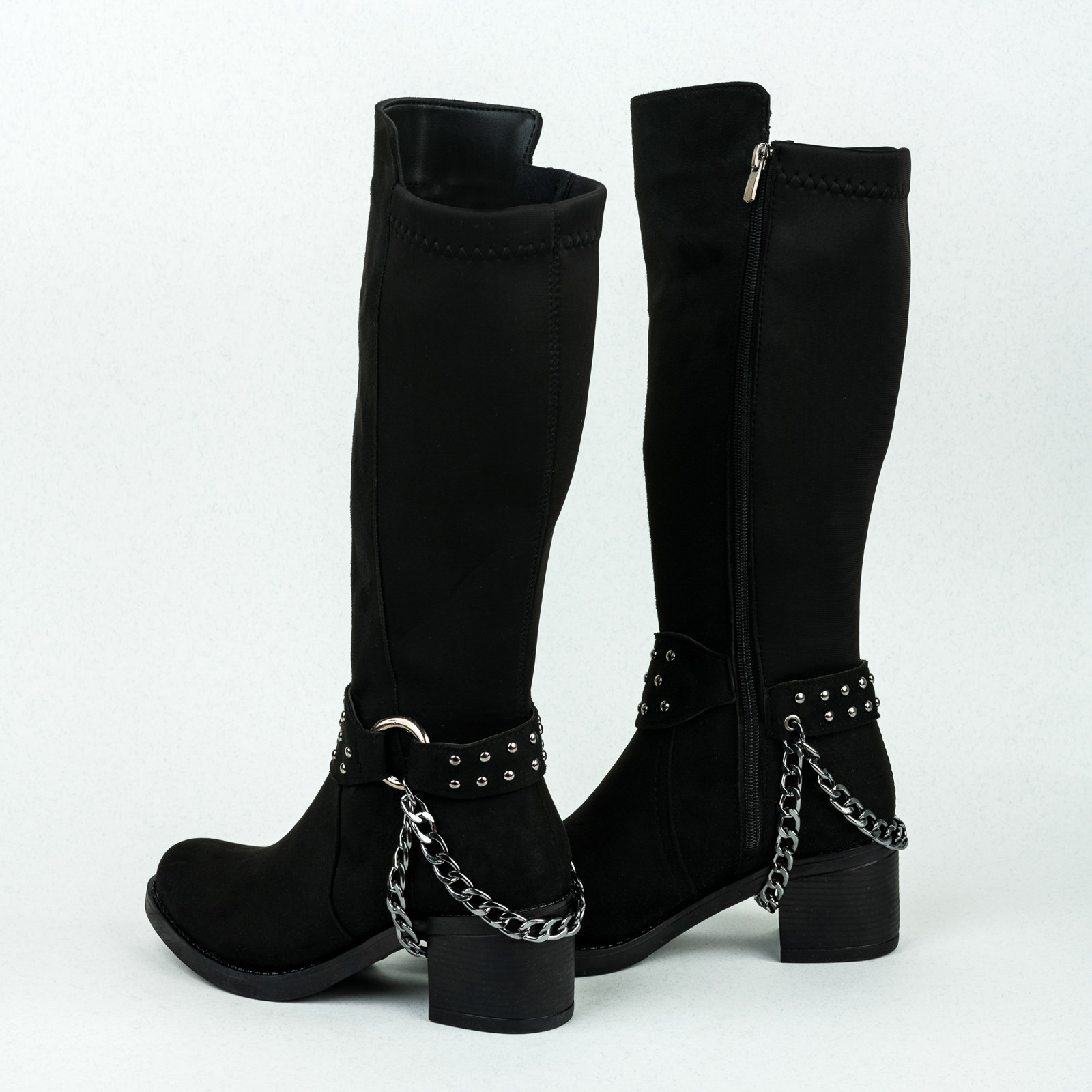 Women boots B123 - BLACK