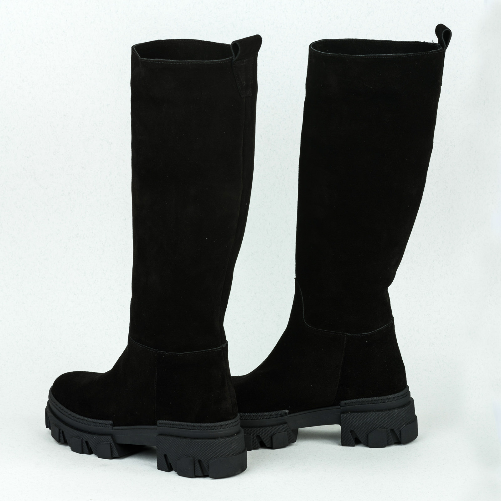 Leather WATERPROOF boots B127 - BLACK