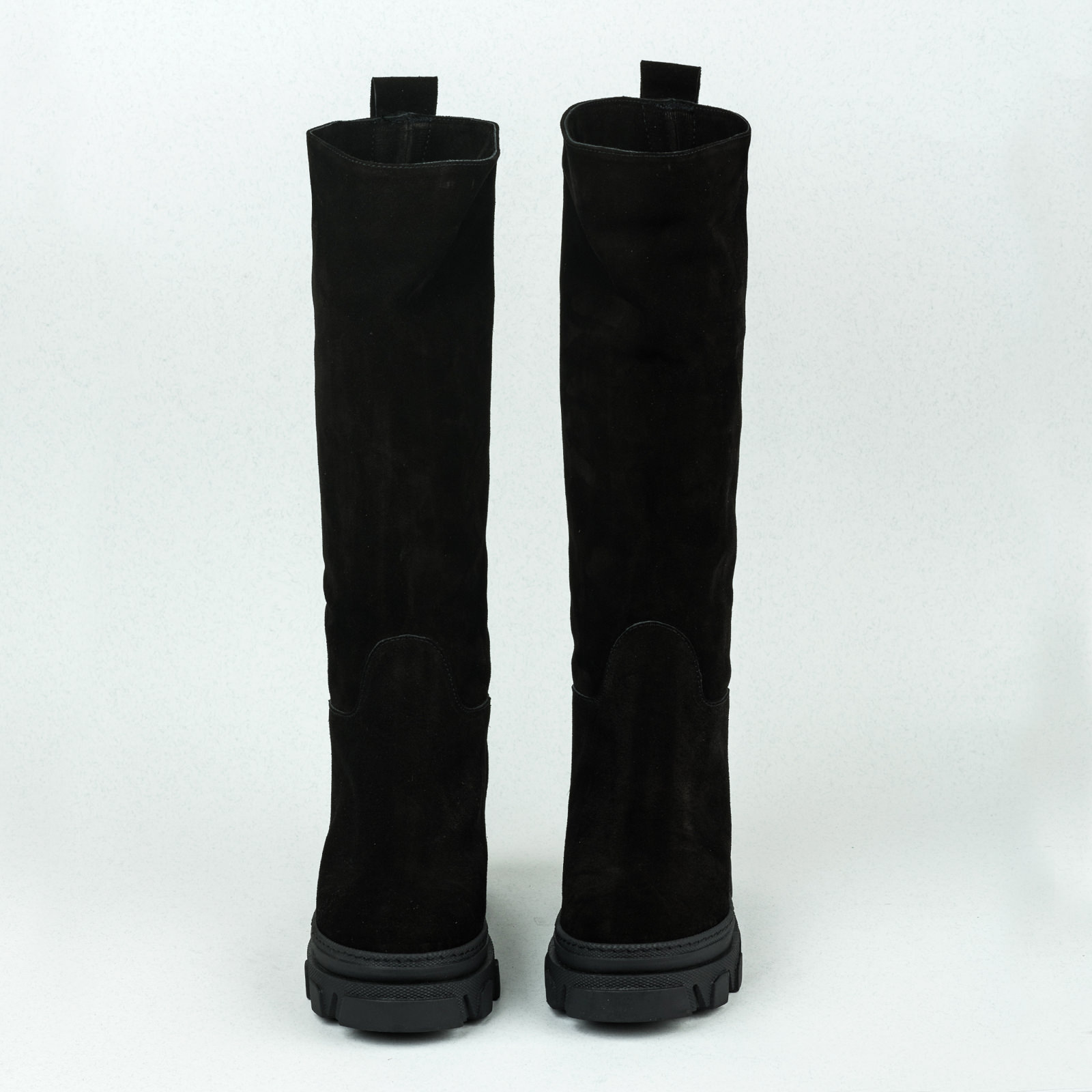 Leather WATERPROOF boots B127 - BLACK