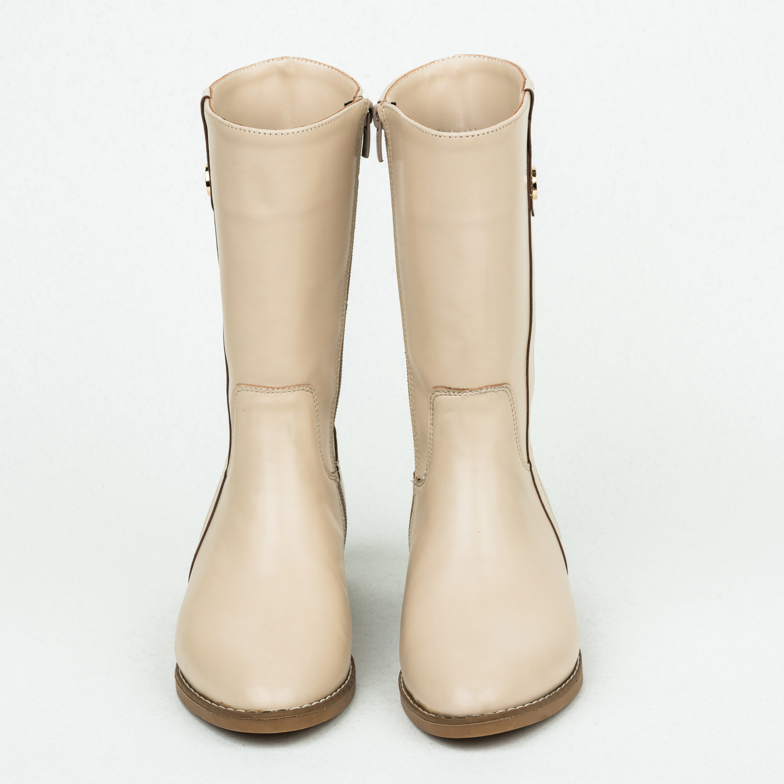 Women ankle boots B143 - LIGHT BEIGE
