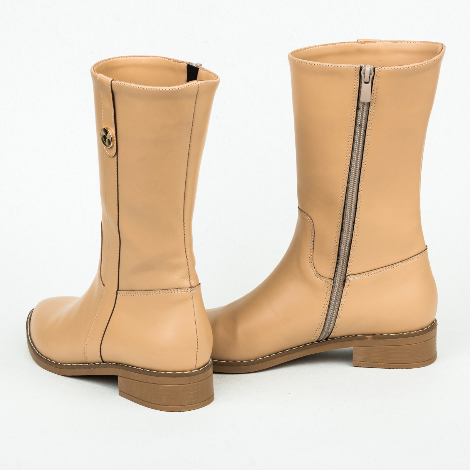 Women ankle boots B143 - BEIGE