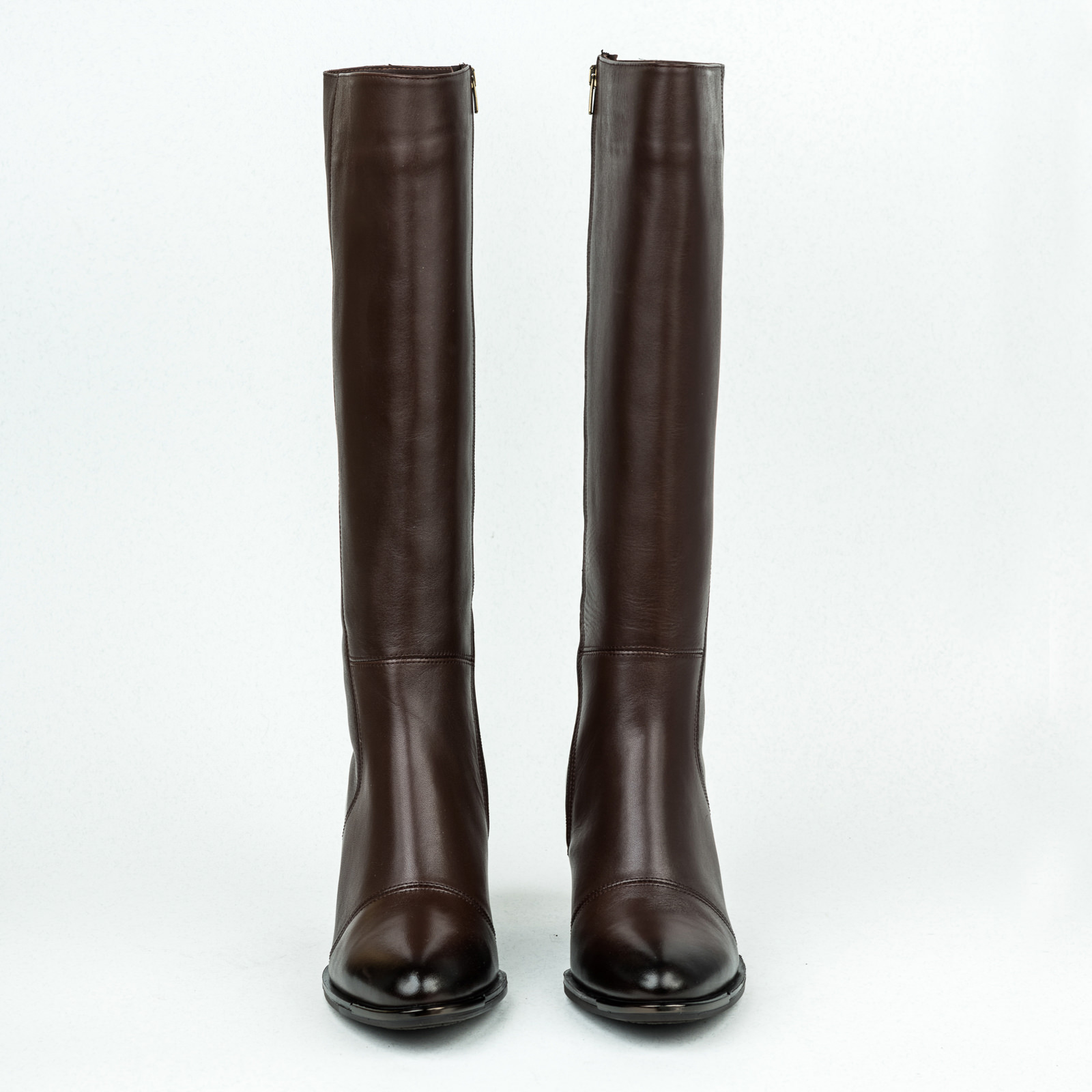 Leather boots B149 - BROWN