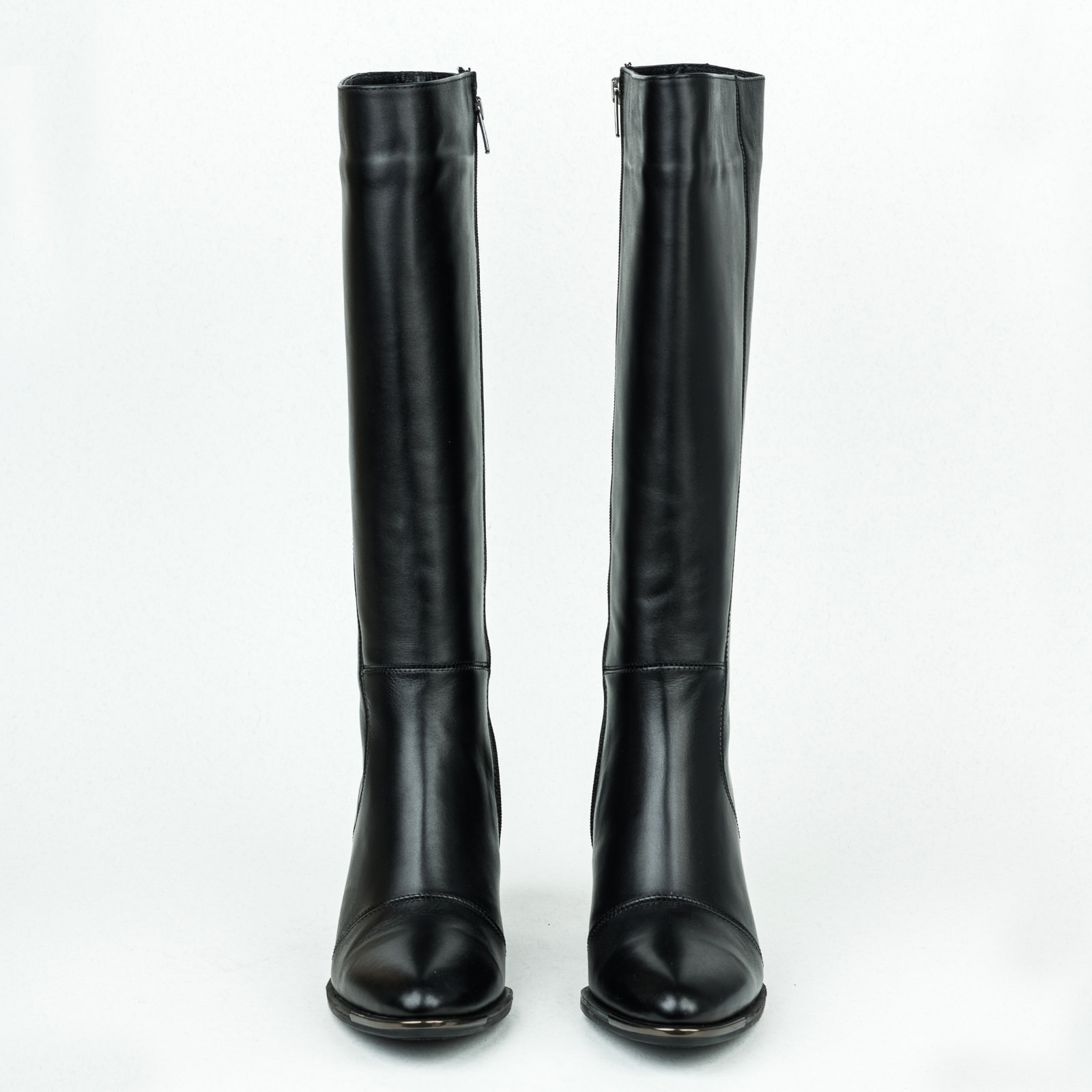 Leather boots B149 - BLACK