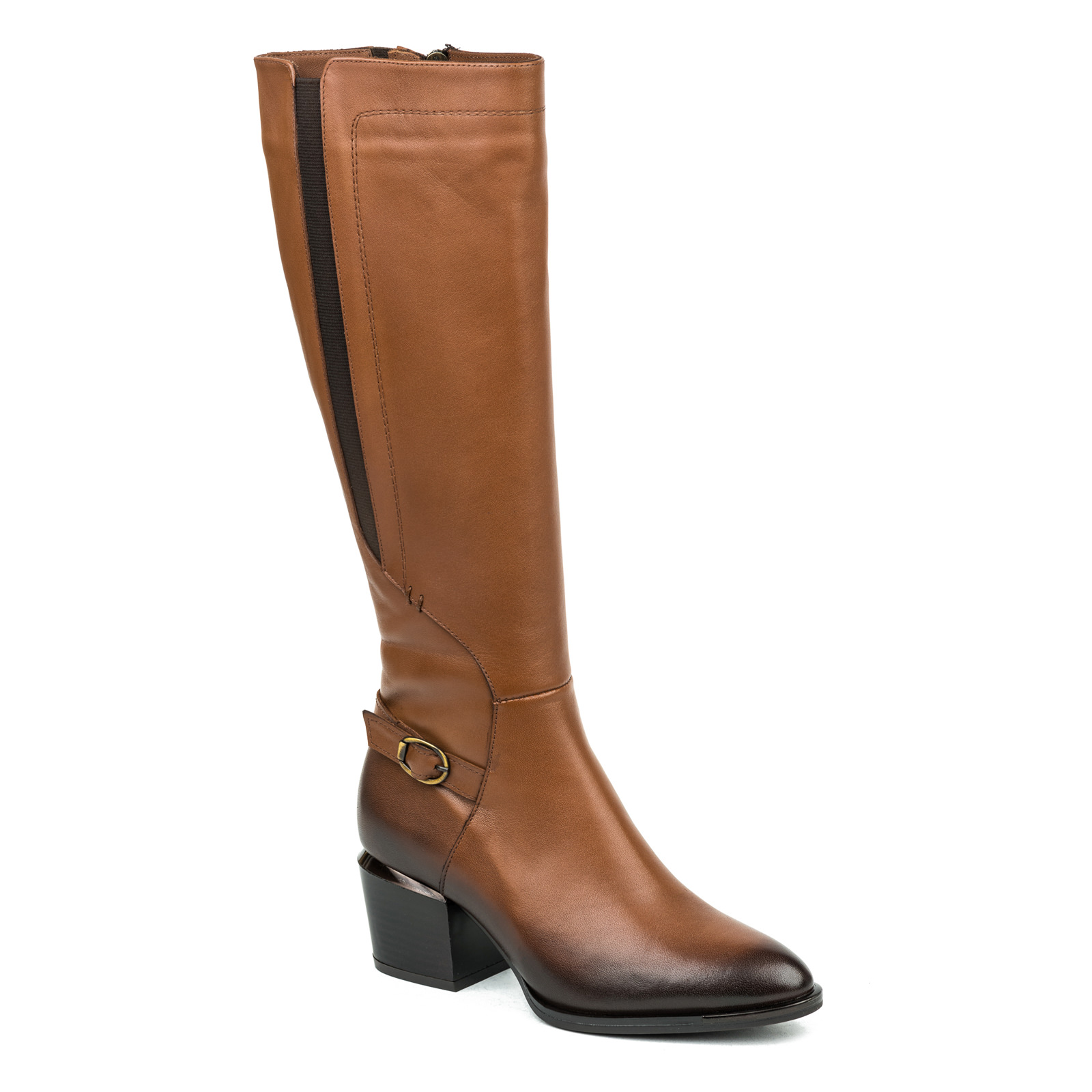Leather boots B094 - CAMEL