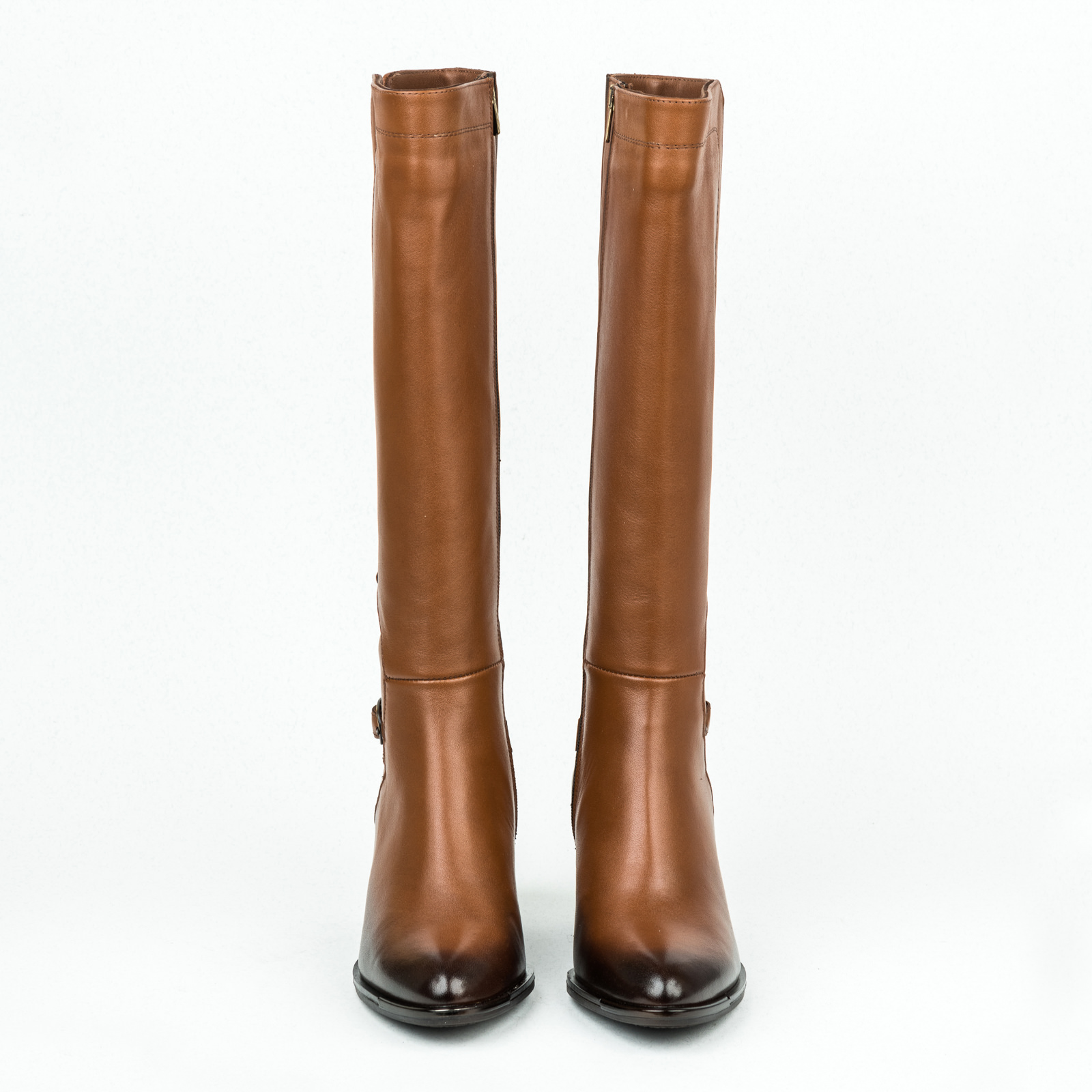 Leather boots B094 - CAMEL