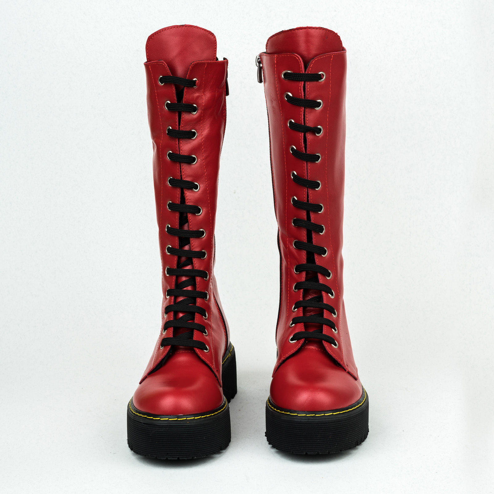 Leather WATERPROOF boots B151 - RED