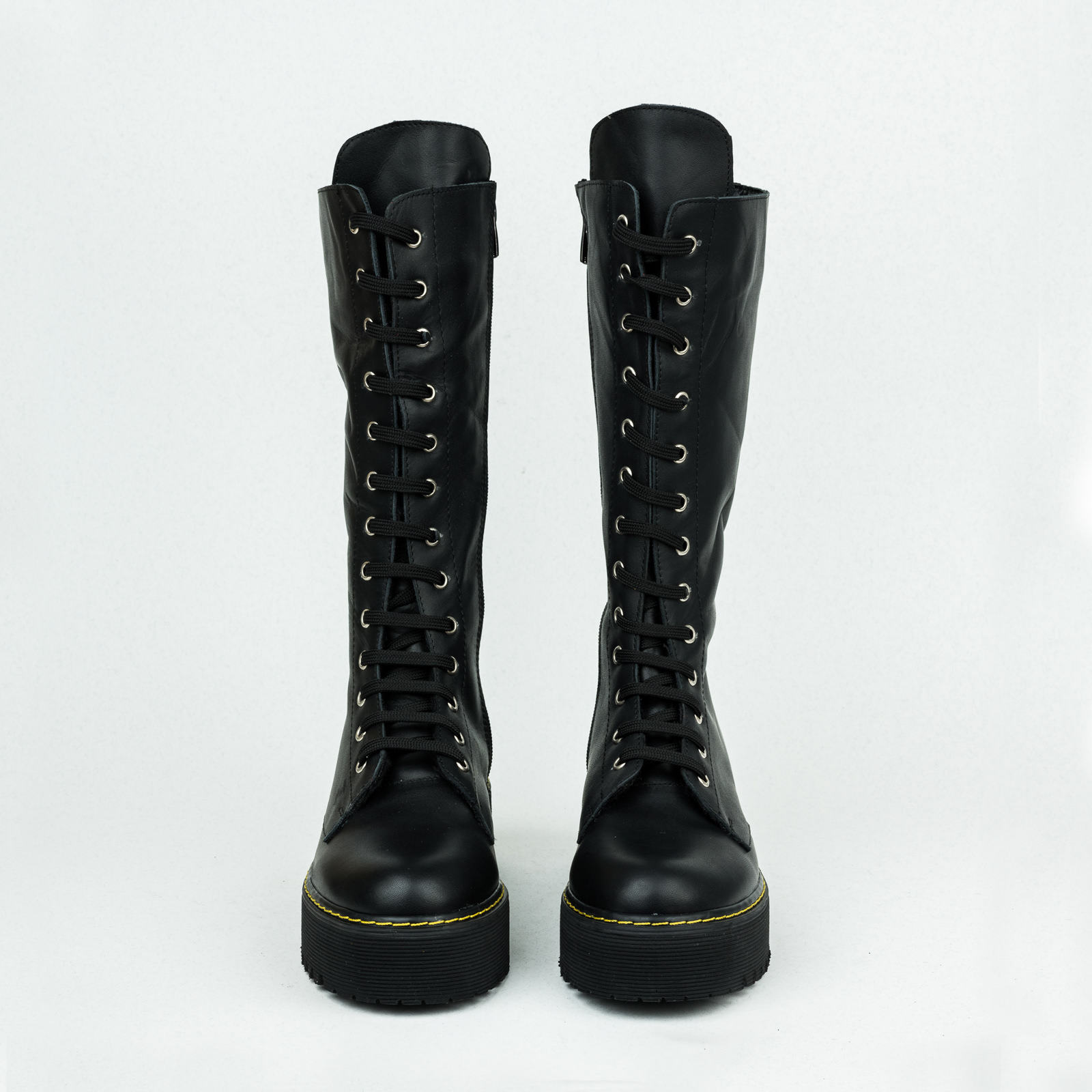 Leather WATERPROOF boots B151 - BLACK