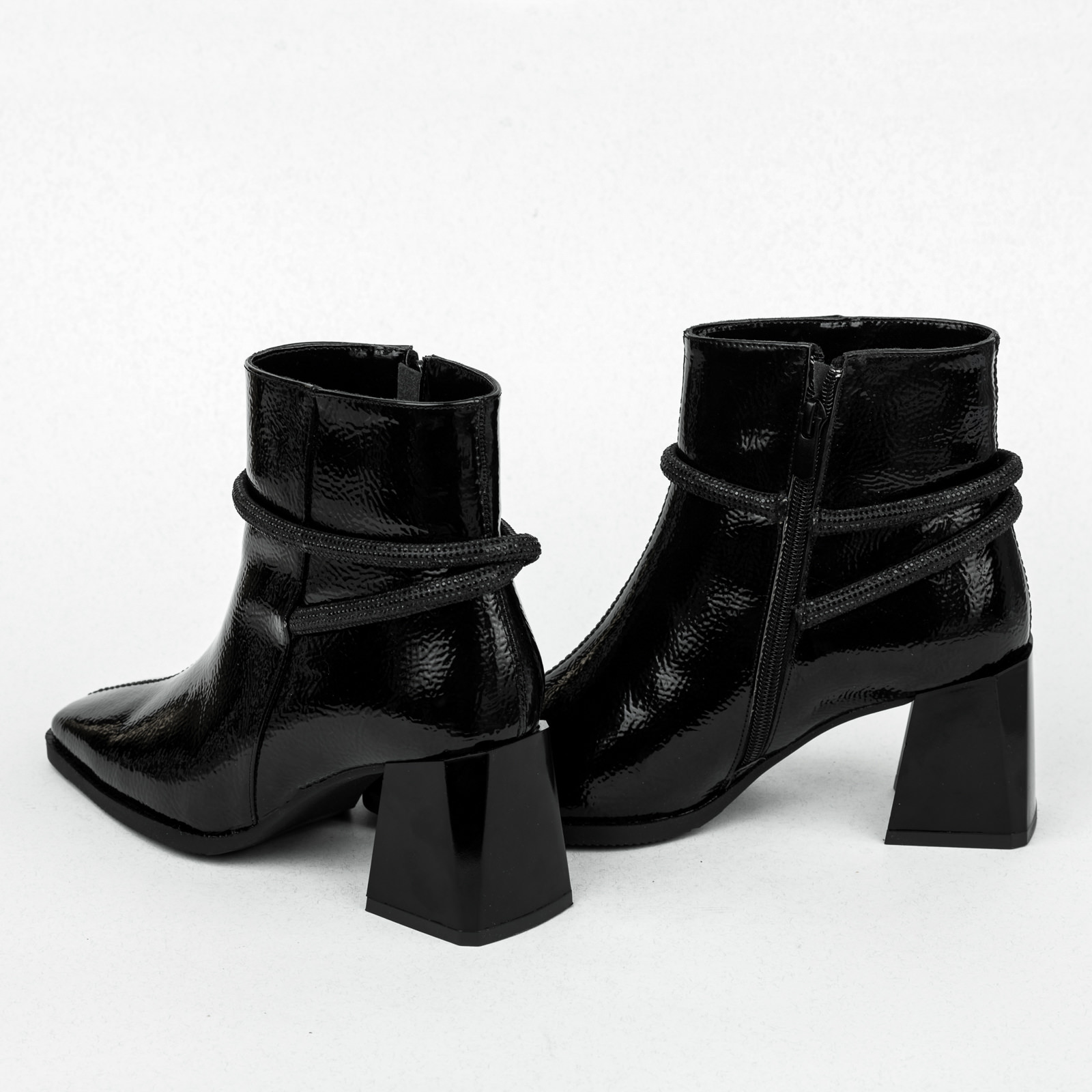 Women ankle boots B159 - BLACK