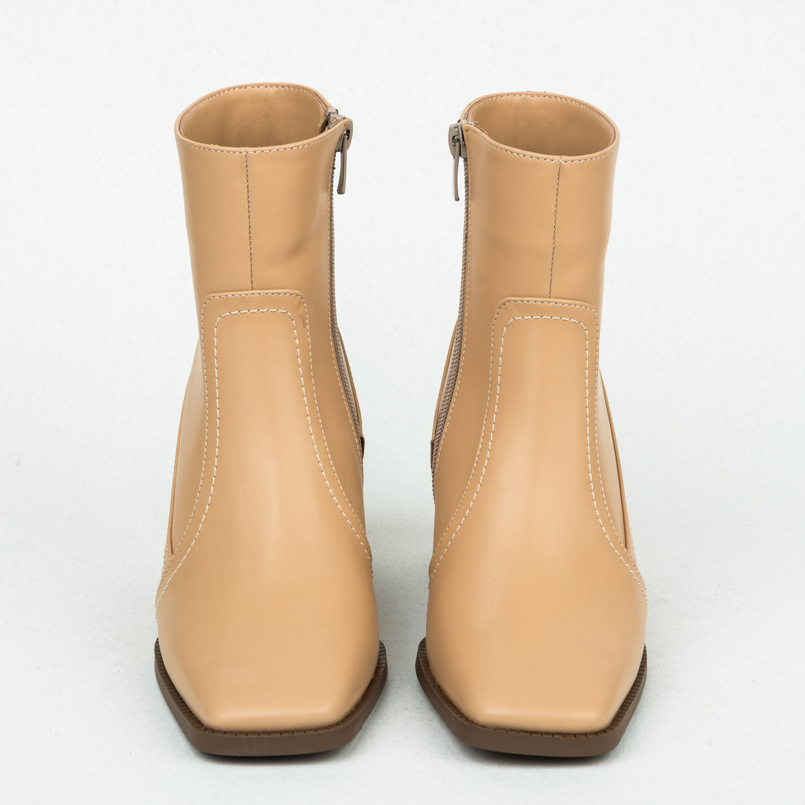Women ankle boots B163 - BEIGE