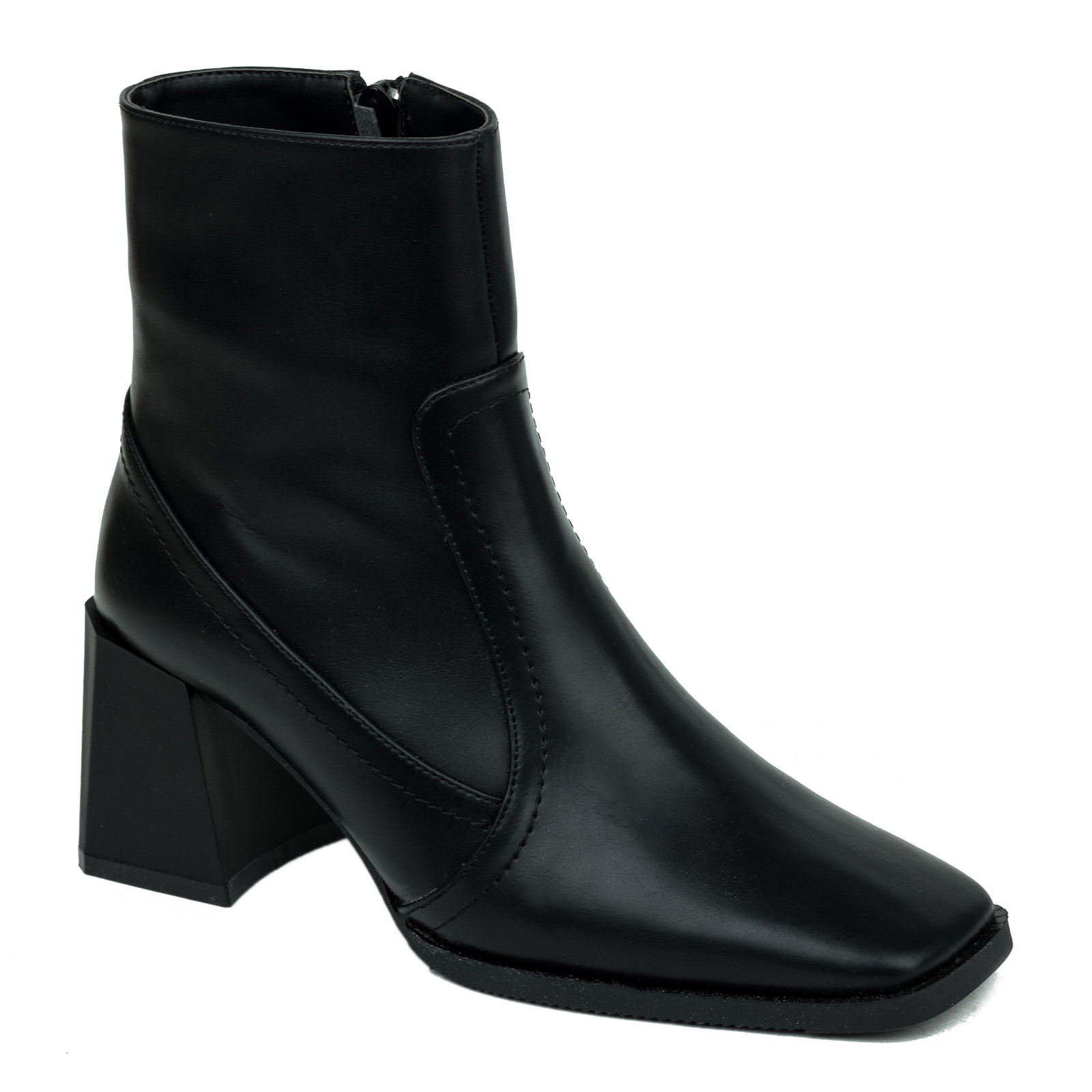 Women ankle boots B163 - BLACK