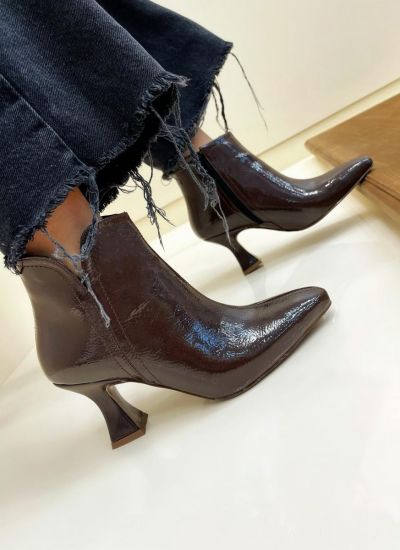 Women ankle boots SAARA - BROWN