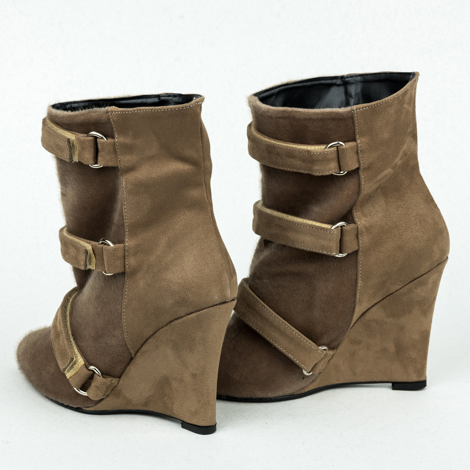 Women ankle boots B166 - BEIGE