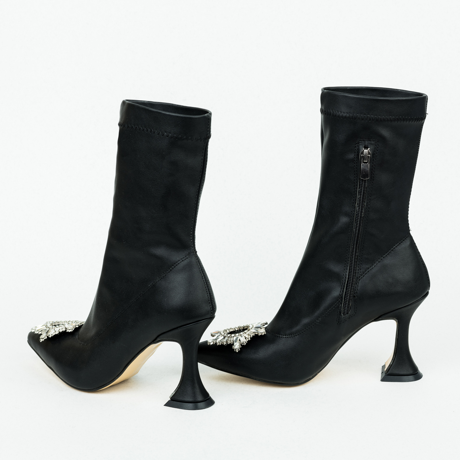 Women ankle boots B168 - BLACK