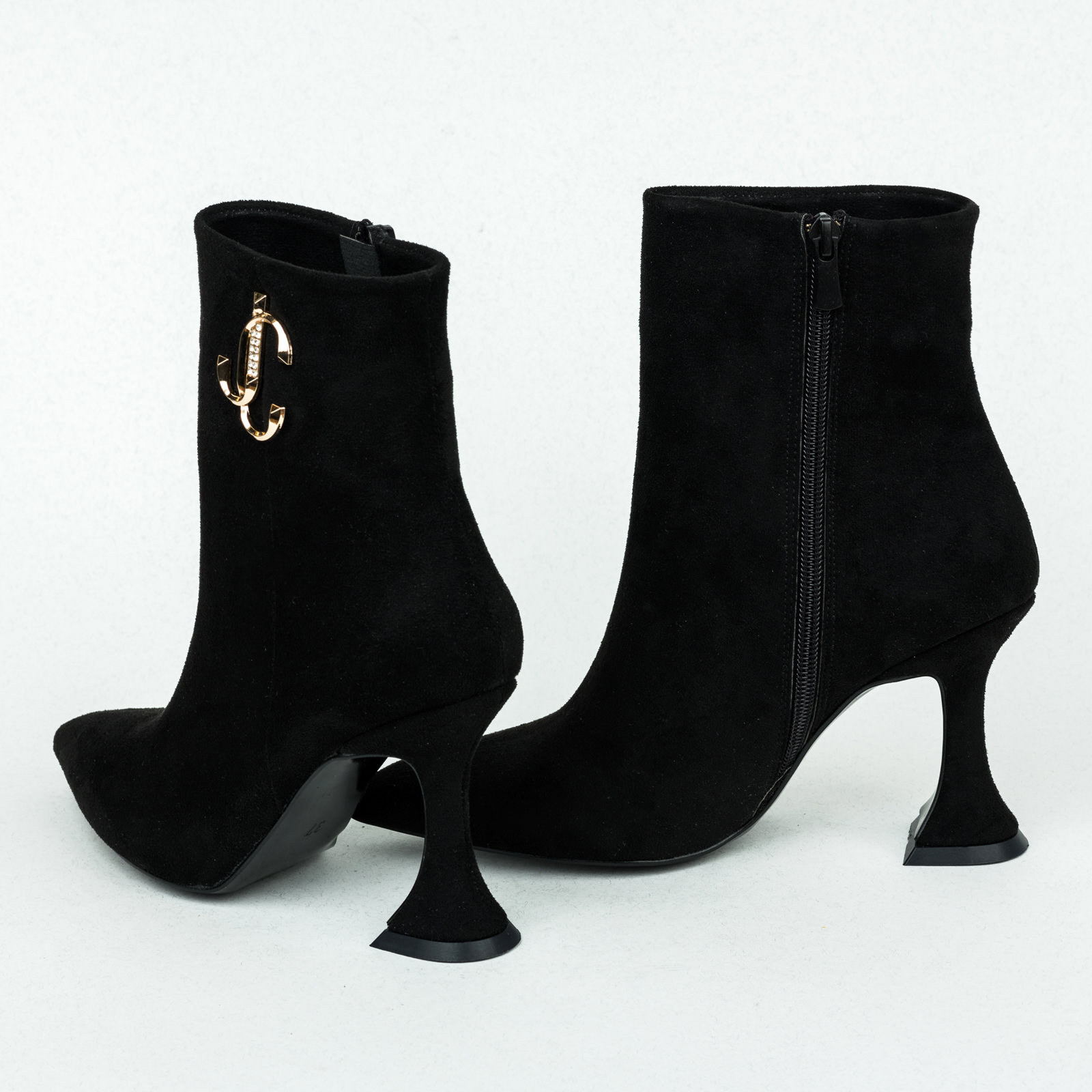Women ankle boots B169 - BLACK