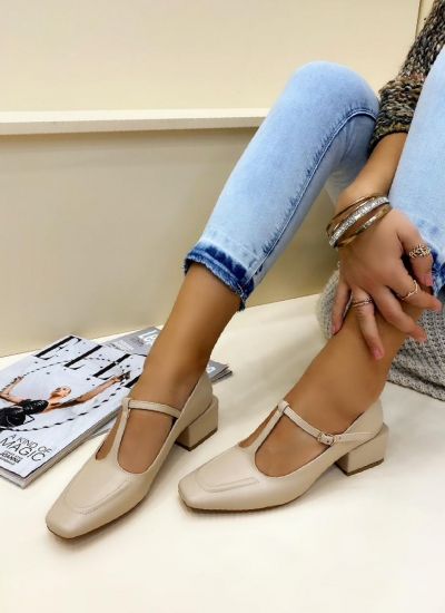Stilettos and high-heels SABINA EKO - BEIGE