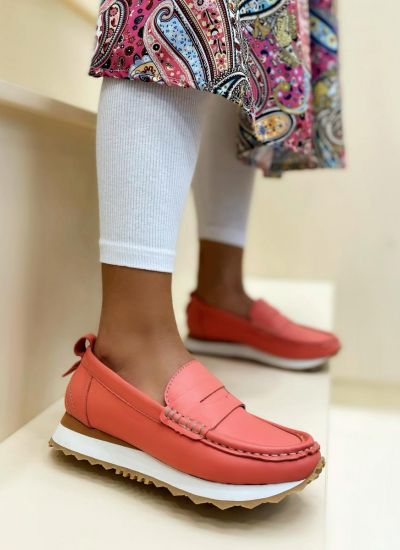 Leather shoes & flats B187 - CORAL