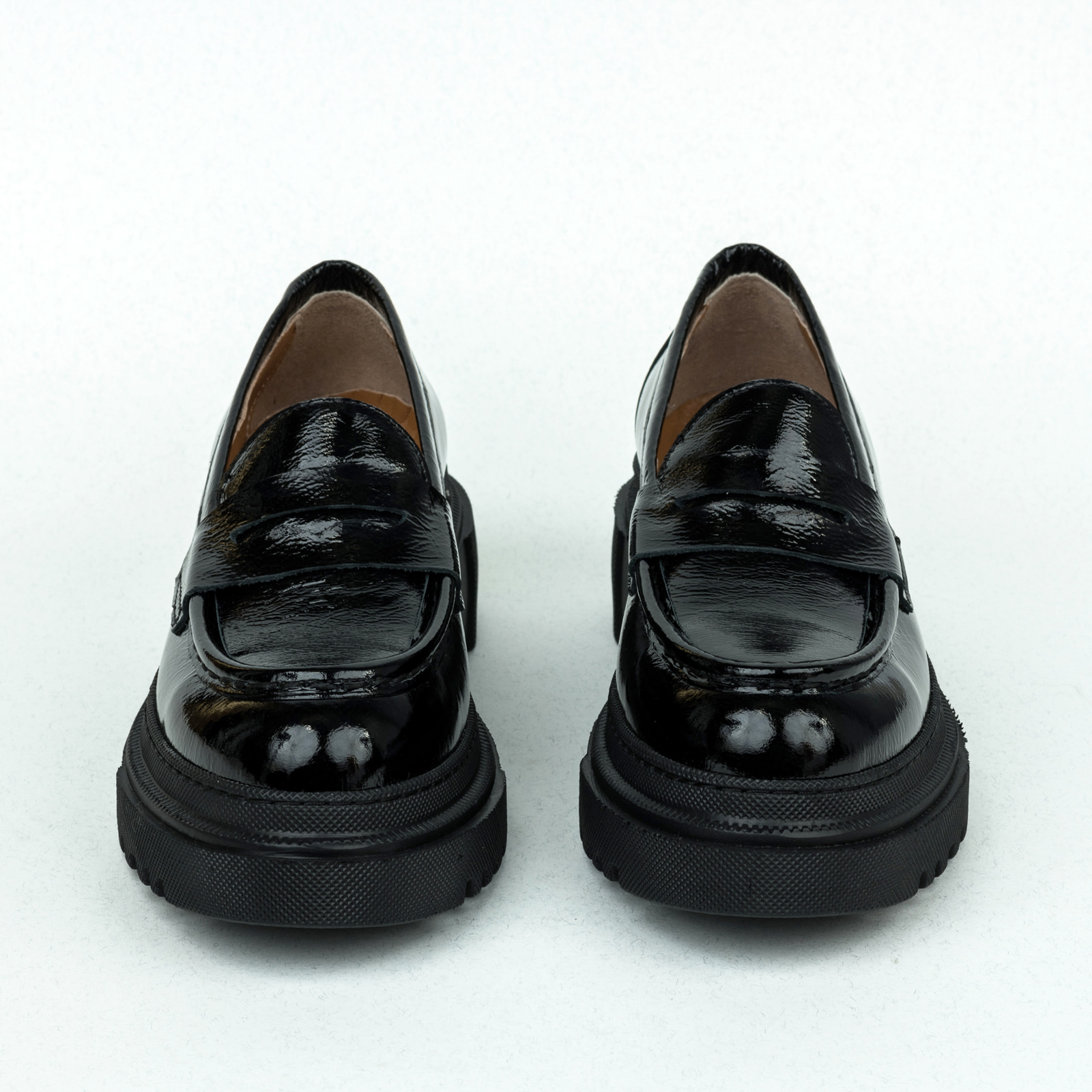 Kožne cipele B188 - CRNA