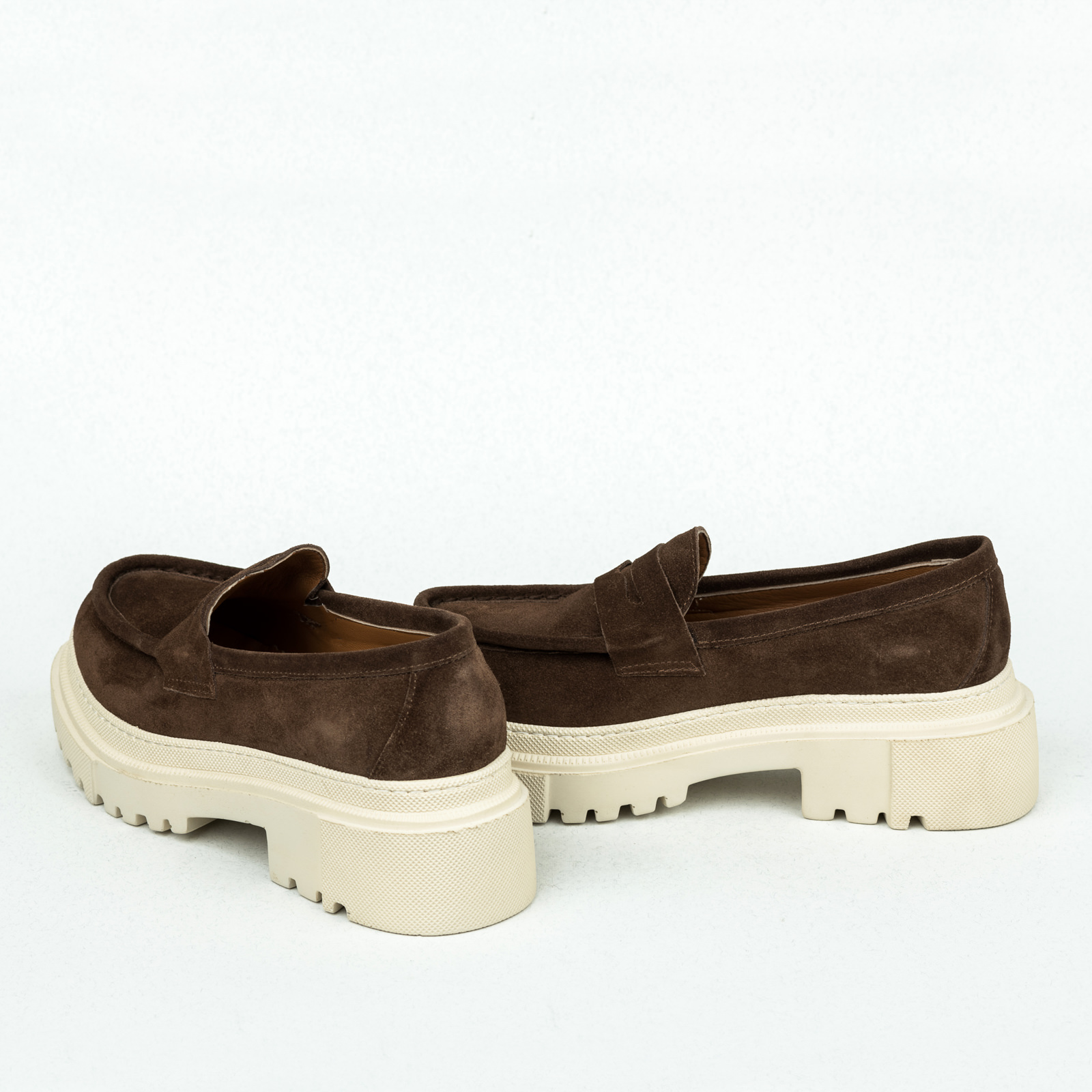 Leather shoes & flats MEENA NUBUCK - BROWN