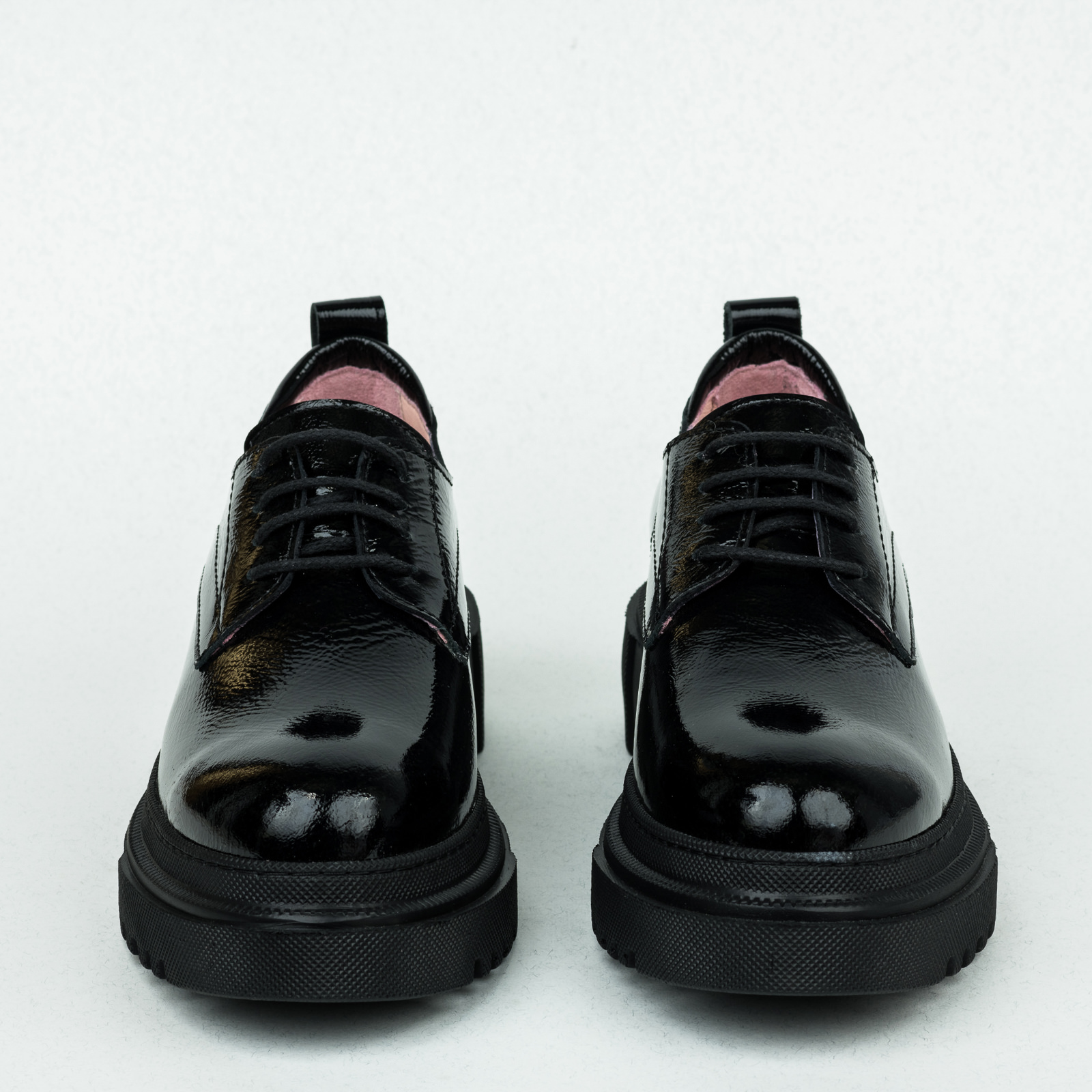 Leather shoes & flats B190 - BLACK