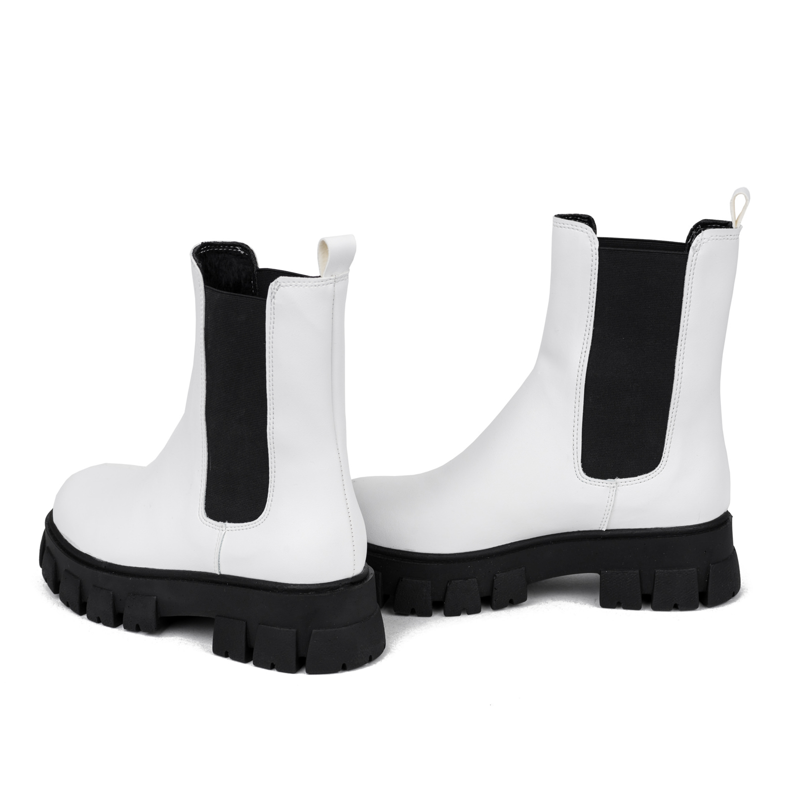 Women ankle boots B081 - WHITE
