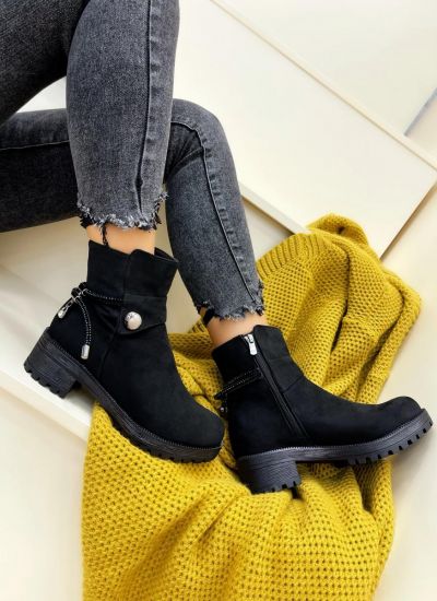 Women ankle boots B202 - BLACK