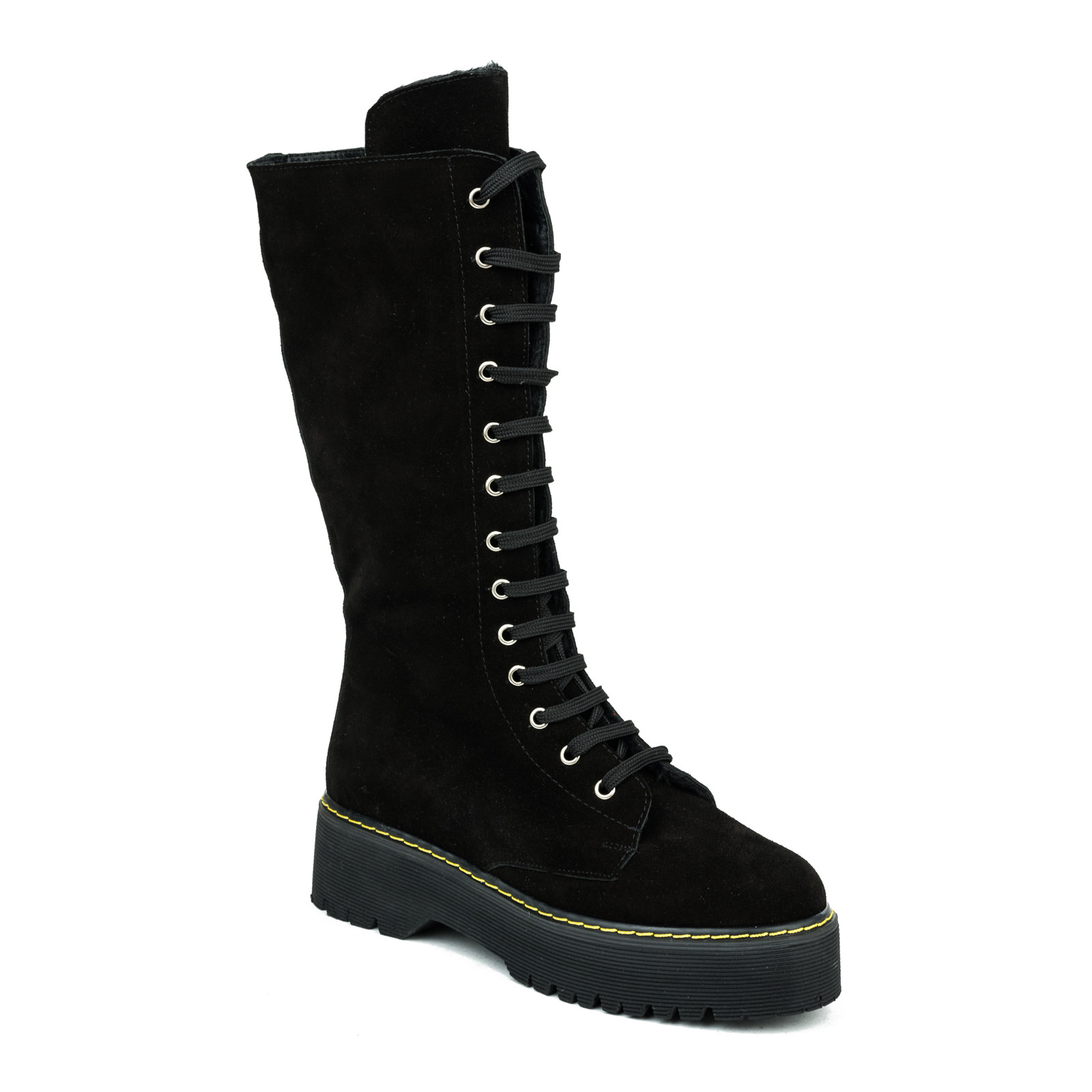 Leather WATERPROOF boots B204 - BLACK