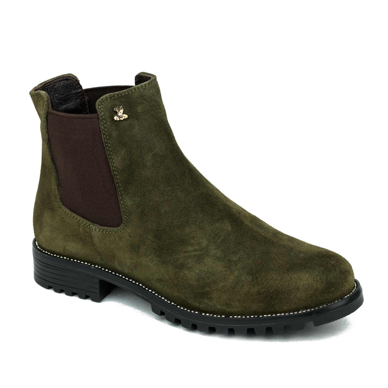 Leather ankle boots B209 - GREEN