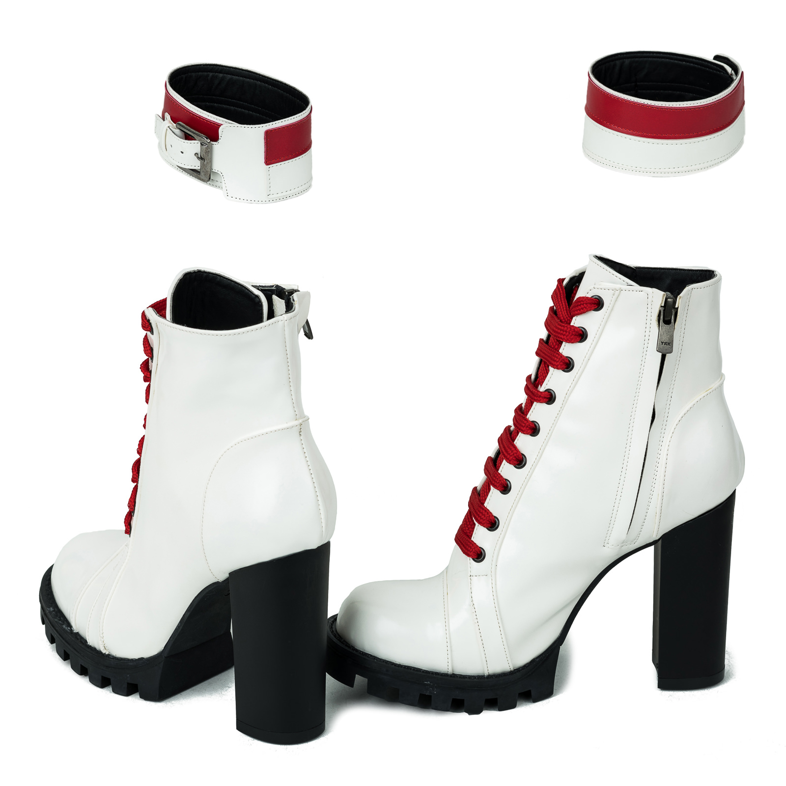 Women ankle boots B223 - WHITE