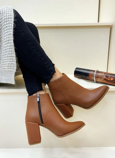 Women ankle boots B164 - CAMEL