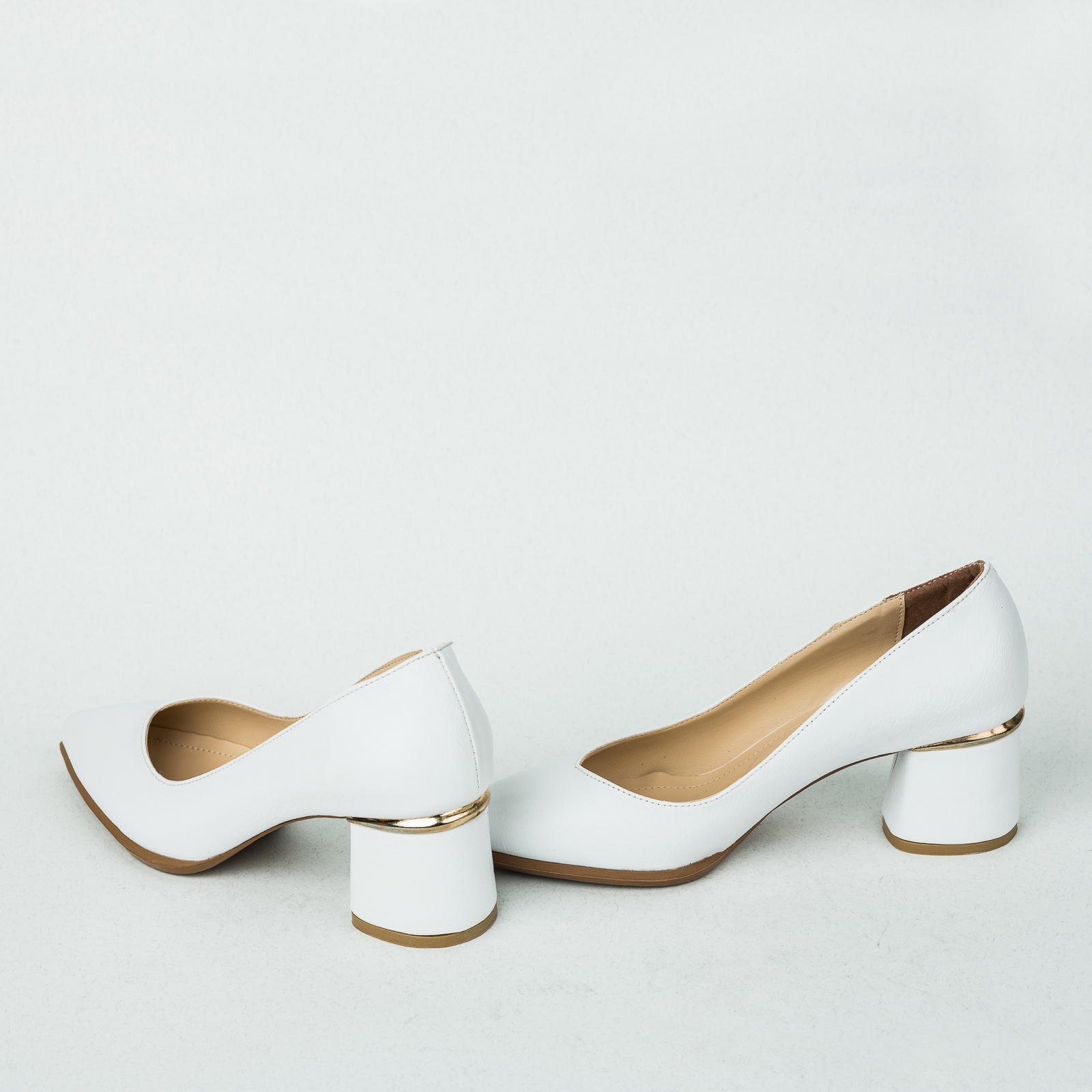 High-heels B257 - WHITE