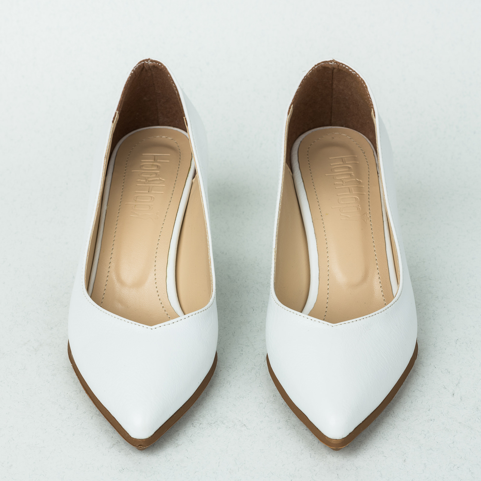 High-heels B257 - WHITE