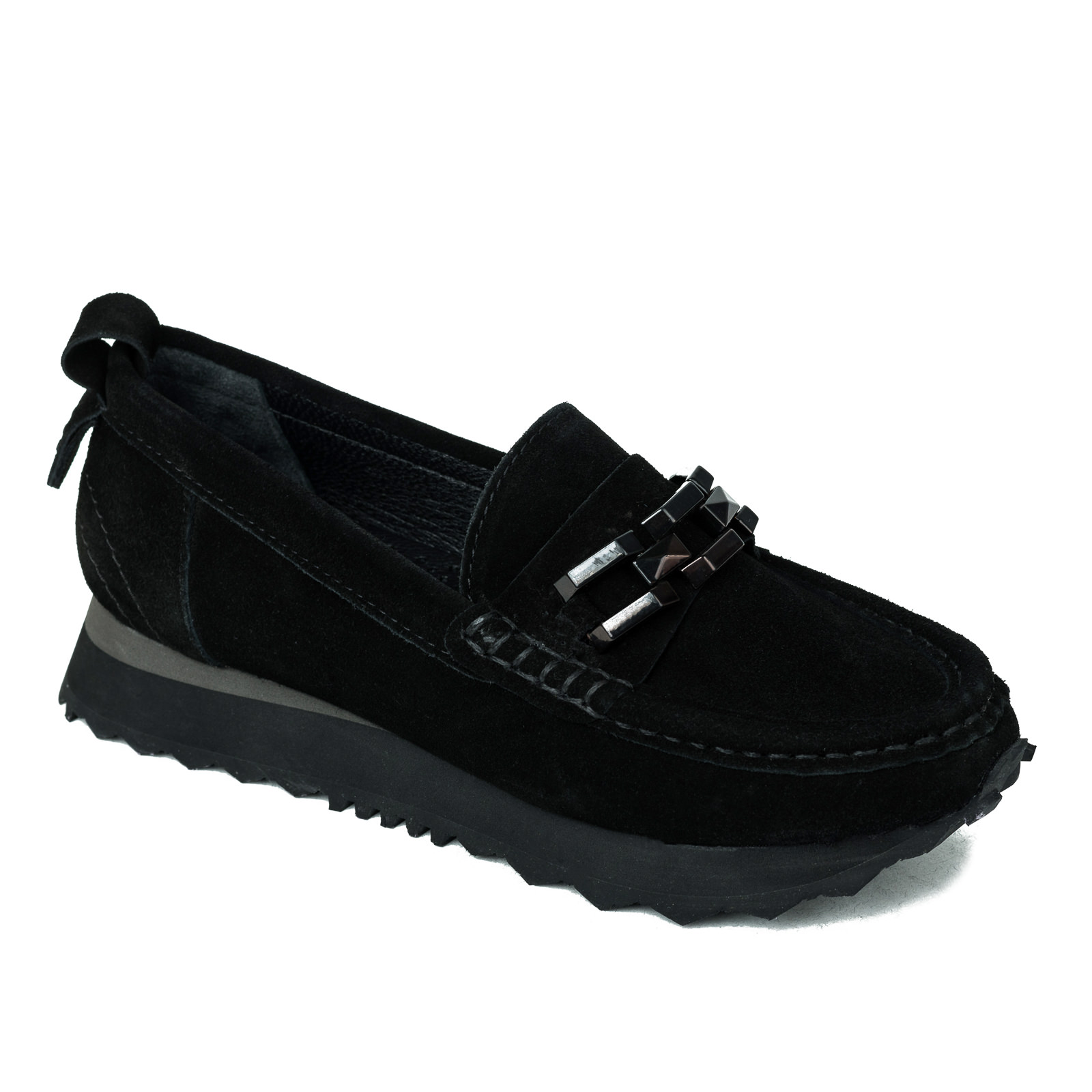 Leather shoes & flats B186 - BLACK