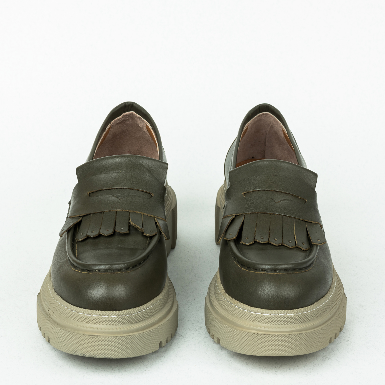 Kožne cipele B270 - ZELENA