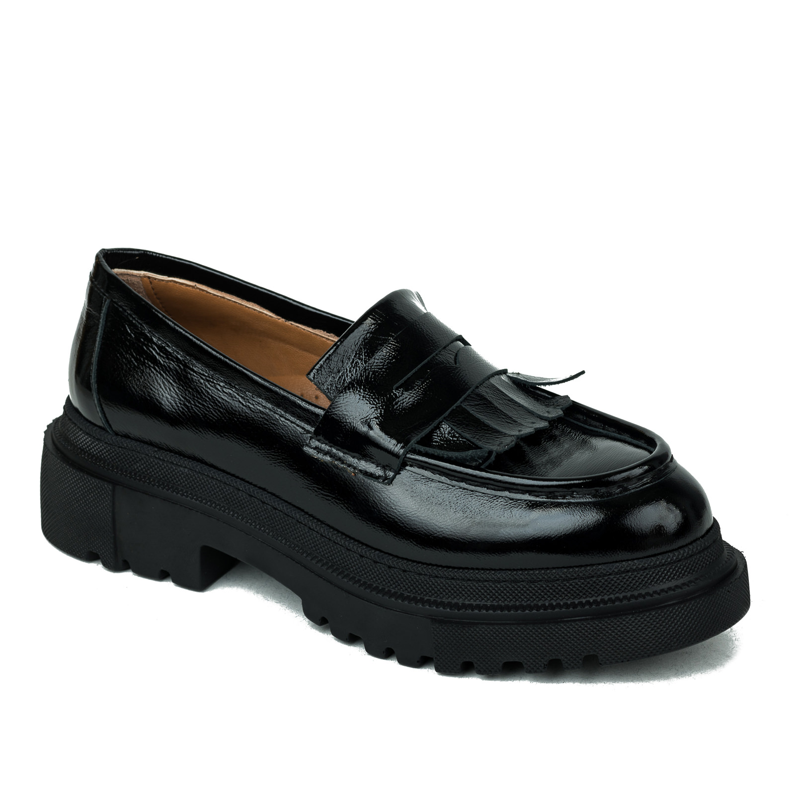 Leather shoes & flats B270 - BLACK