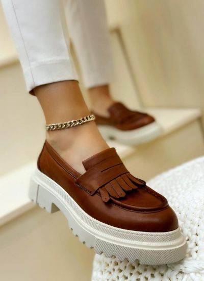 Leather shoes & flats HERO - CAMEL