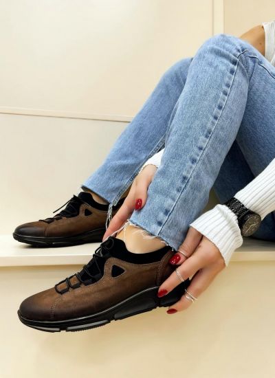 Leather shoes & flats MORI - BROWN