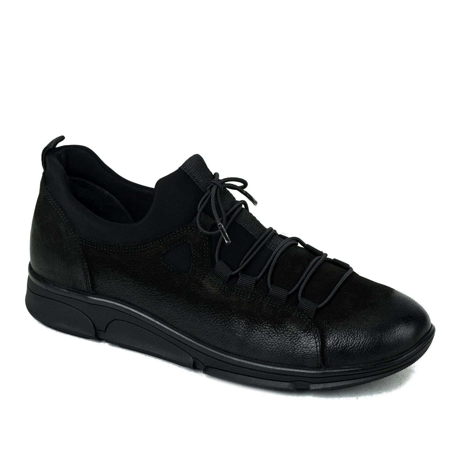 Kožne cipele B271 - CRNA