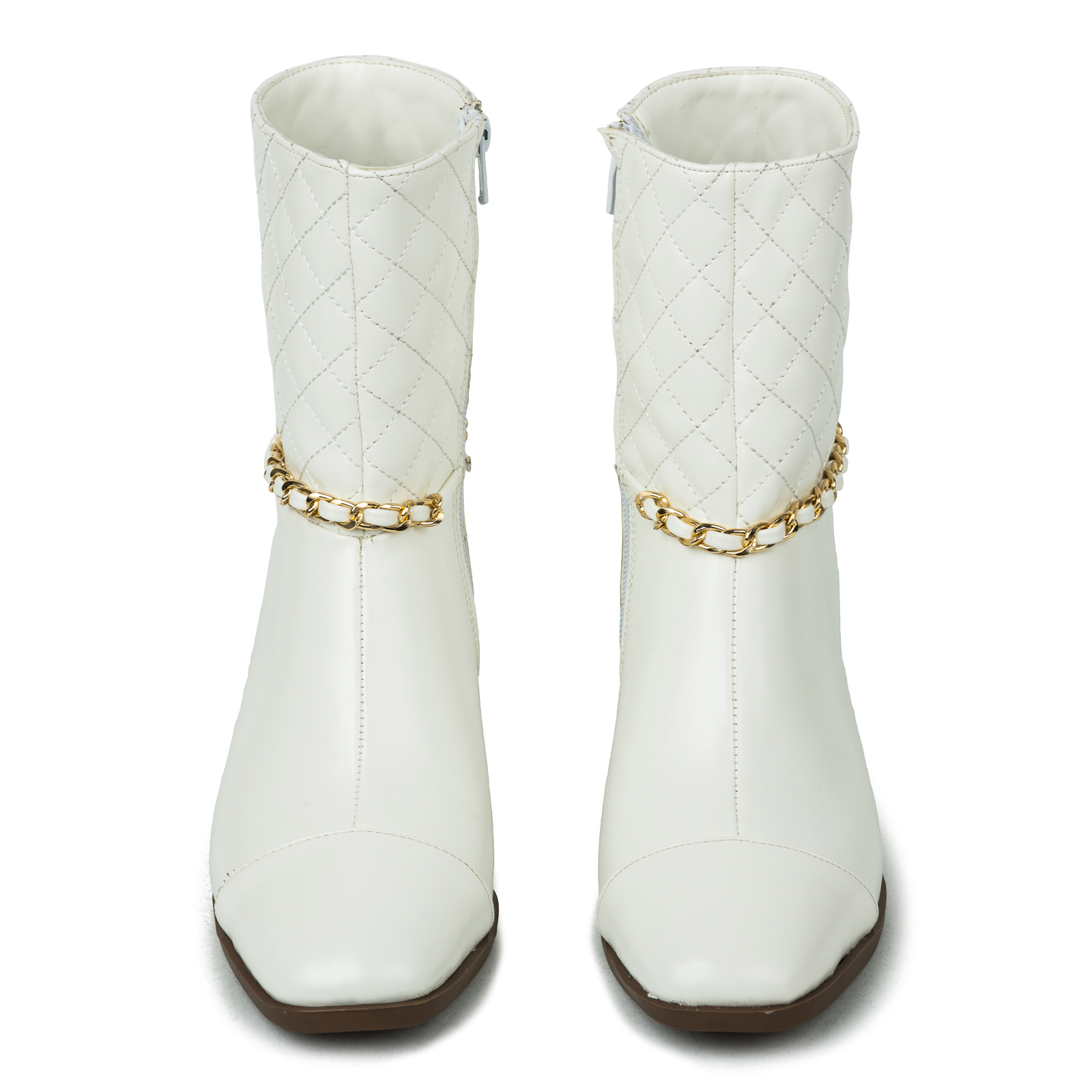 Women ankle boots B283 - WHITE