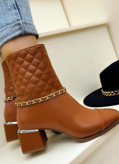 Women ankle boots B283 - CAMEL